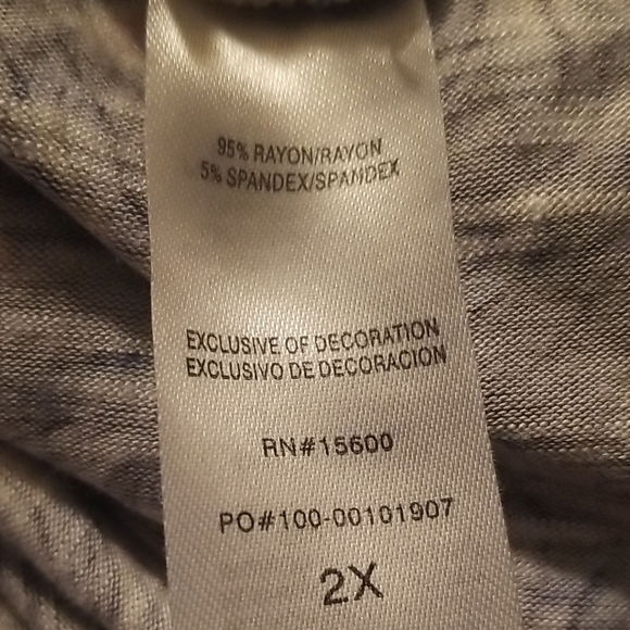 Democracy Pink and Blue Relaxed Tunic Blouse - Picture 5 of 6